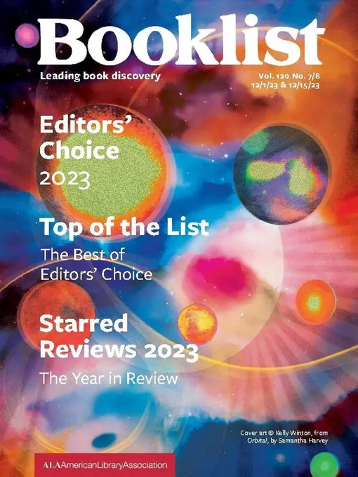 Cover of Booklist Dec 2023 issue - Editor's Choice 2023