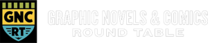 Graphic Novels and Comics Round Table white logo