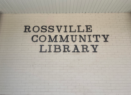 Sign on Rossville Community Library