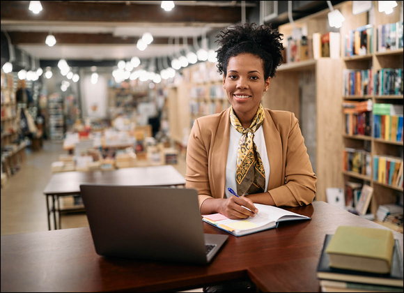 A librarian in the library