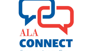 ALA Connect logo featuring speech bubbles and the tagline "Engage. Learn. Grow."