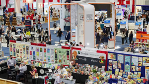 Overhead photo of booths at ALA Annual 2023